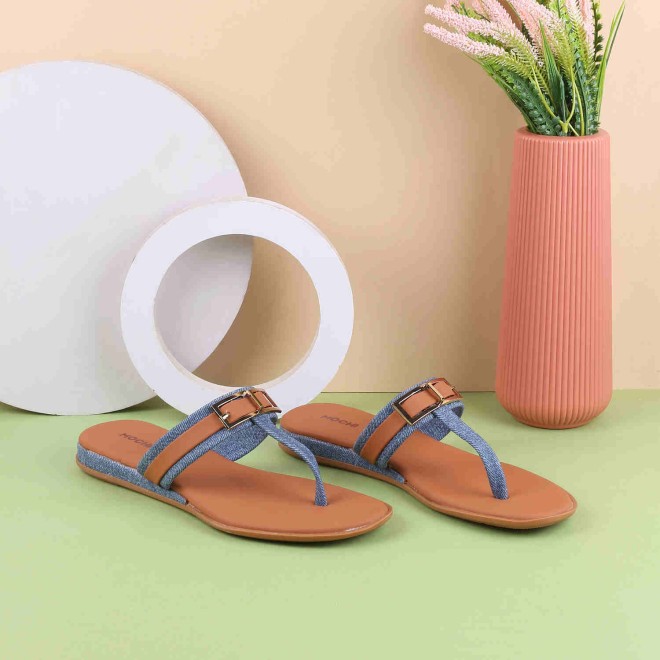 Mochi Women Blue Casual Slippers (SKU: 32-888-45-36)