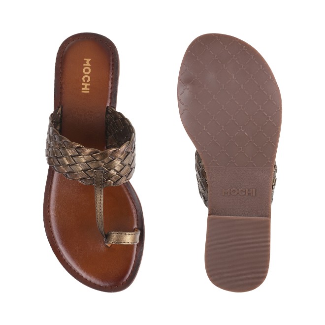 Mochi Women Antic-gold Casual Slip Ons (SKU: 32-901800-28-36)
