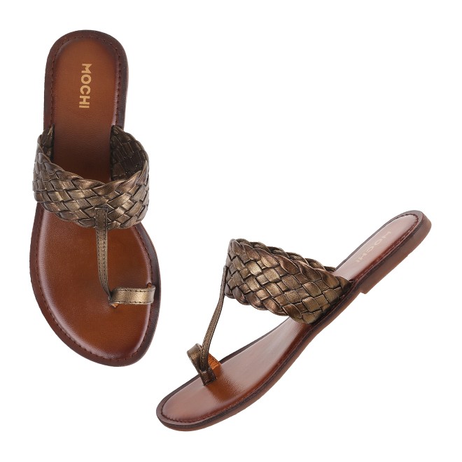 Mochi Women Antic-gold Casual Slip Ons (SKU: 32-901800-28-36)