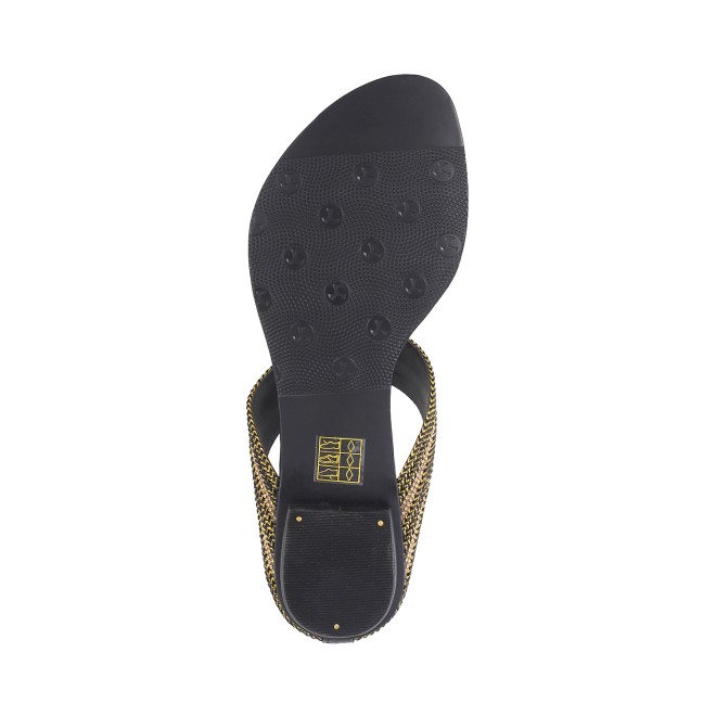 Mochi Women Black Ethnic Slip Ons (SKU: 32-9487-11-36)