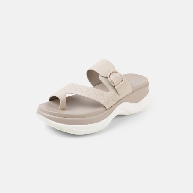 Mochi Women Beige Casual Slip Ons (SKU: 32-9662-20-36)