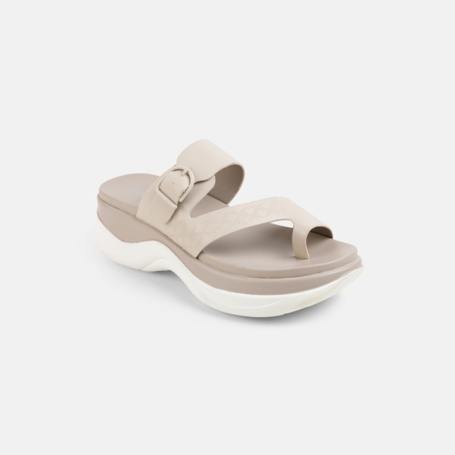 Mochi Women Beige Casual Slip Ons (SKU: 32-9662-20-36)