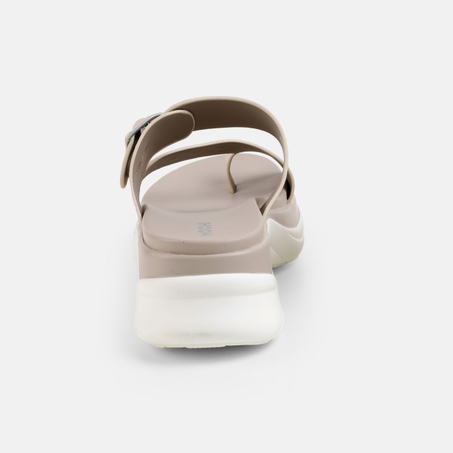 Mochi Women Beige Casual Slip Ons (SKU: 32-9662-20-36)