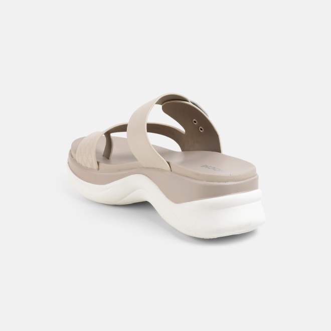 Mochi Women Beige Casual Slip Ons (SKU: 32-9662-20-36)