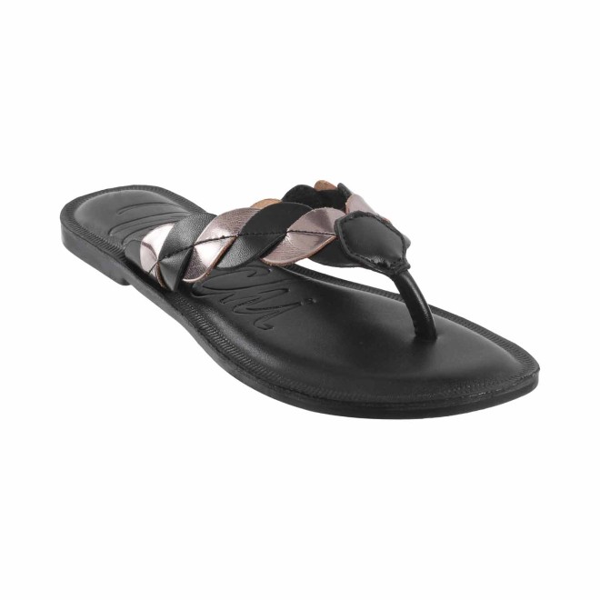 Mochi Women Black Casual Slippers (SKU: 32-980-11-36)