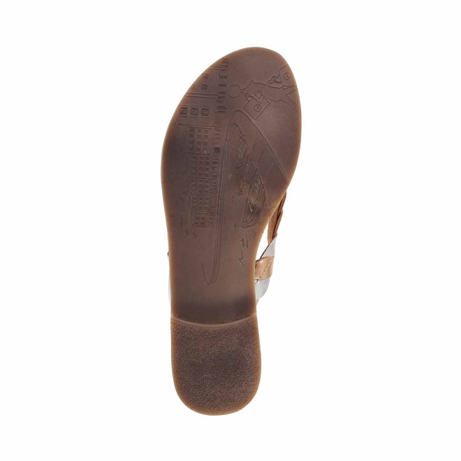 Mochi Women Gold Casual Slippers (SKU: 32-980-15-36)