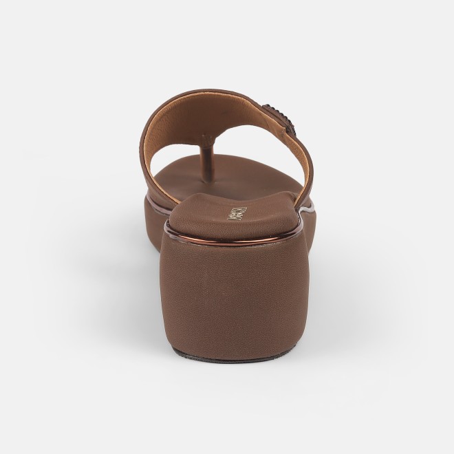 Mochi Women Brown Casual Slip Ons (SKU: 32-984-12-42)