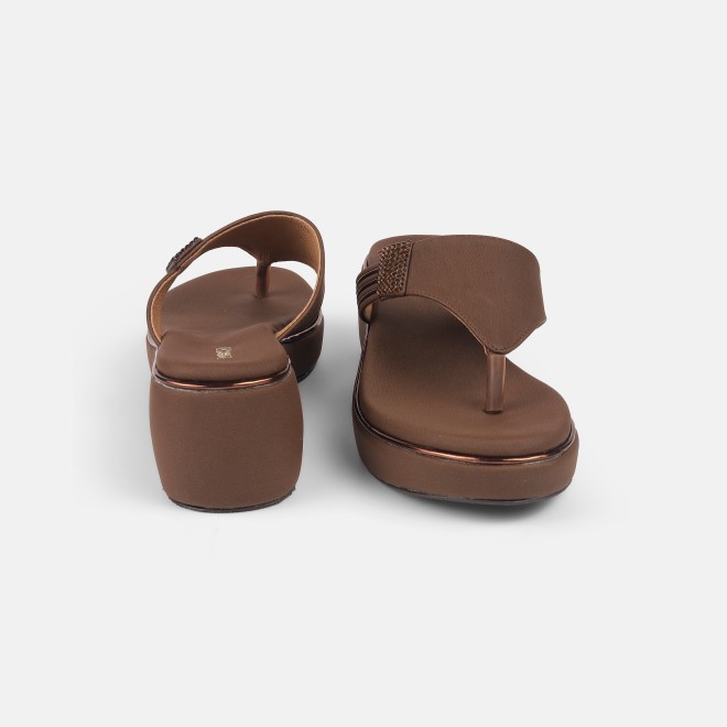 Mochi Women Brown Casual Slip Ons (SKU: 32-984-12-42)