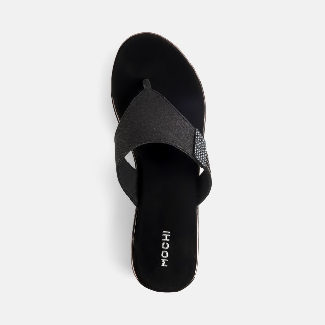 Mochi Women Black Casual Slip Ons (SKU: 32-984-11-36)