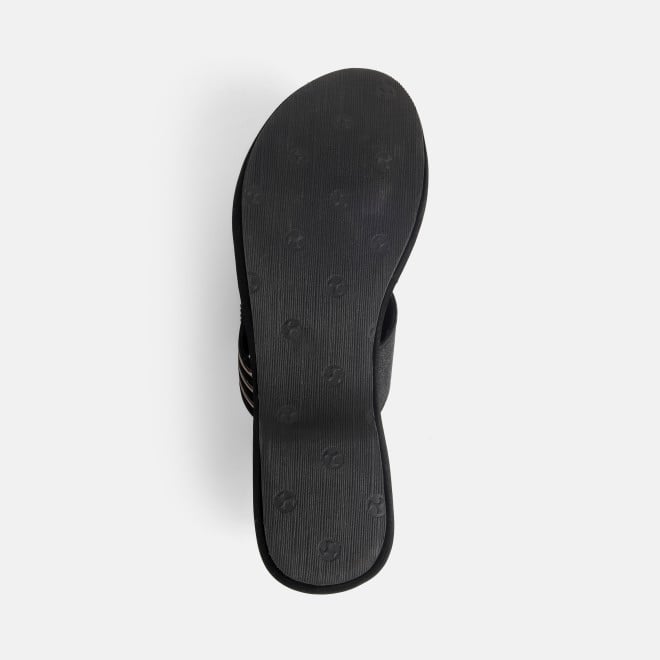 Mochi Women Black Casual Slip Ons (SKU: 32-984L-11-42)