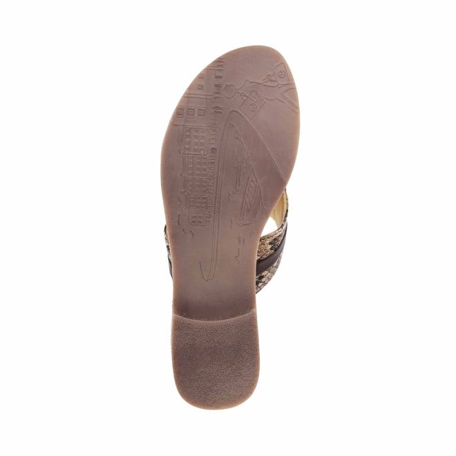 Mochi Women Brown Casual Slippers (SKU: 32-996-12-37)
