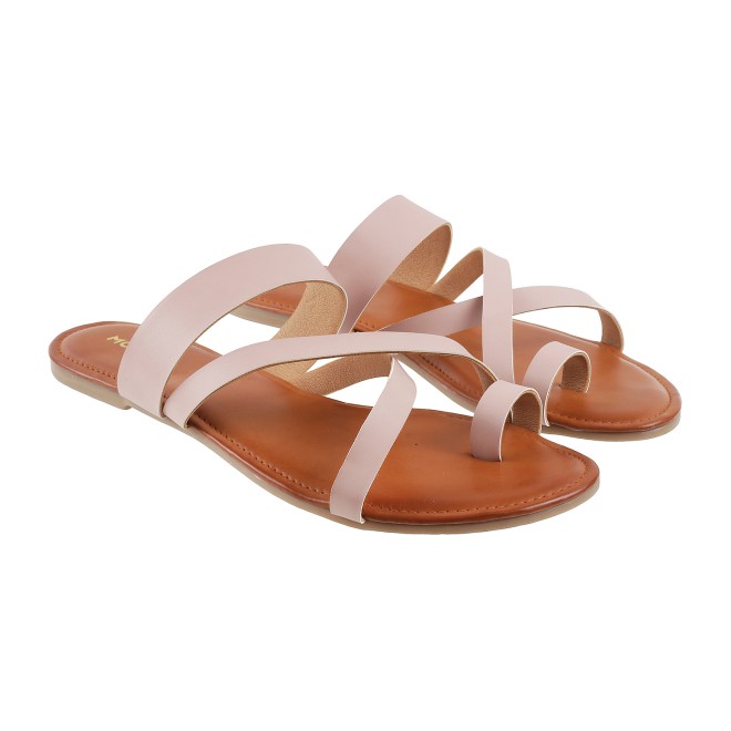 Mochi Women Pink Casual Slip Ons