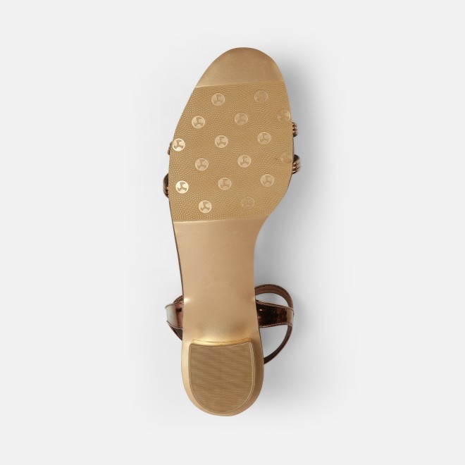 Mochi Women Bronze Casual Sandals (SKU: 33-1001-46-36)