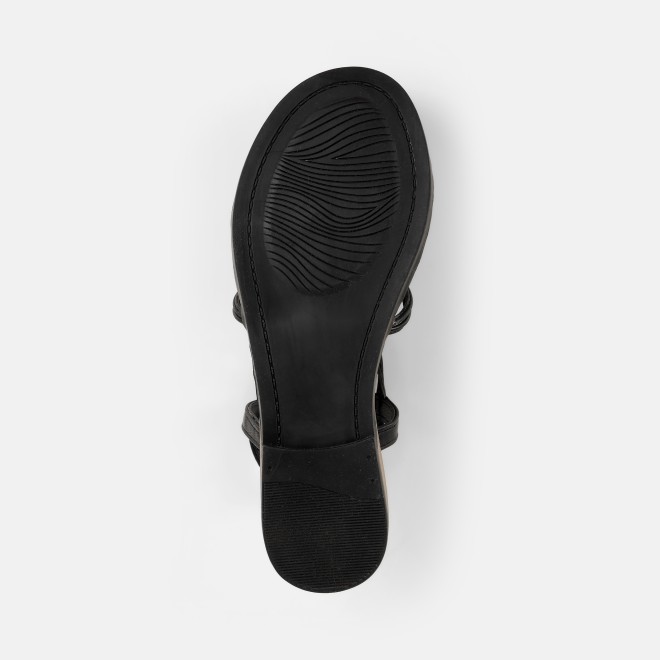 Mochi Women Black Casual Sandals (SKU: 33-1009-11-36)