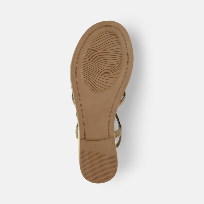Mochi Women Beige Casual Sandals (SKU: 33-1009-20-36)