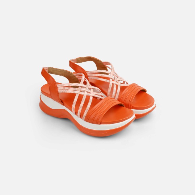 Mochi Women Orange Casual Sandals (SKU: 33-1166-25-36)