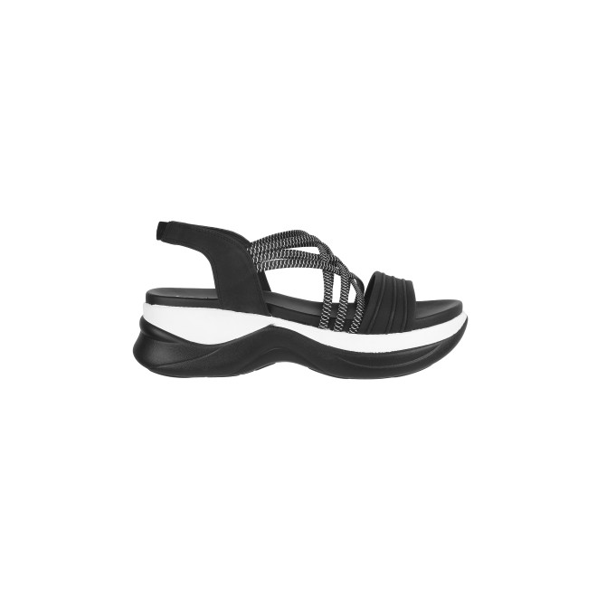 Mochi Women Black Casual Sandals (SKU: 33-1166-11-36)