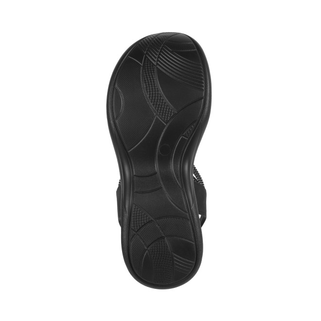 Mochi Women Black Casual Sandals (SKU: 33-1166-11-36)