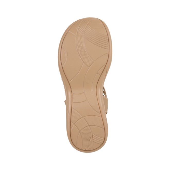 Mochi Women Beige Casual Sandals (SKU: 33-1166-20-36)