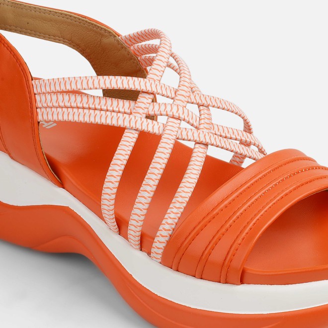Mochi Women Orange Casual Sandals (SKU: 33-1166-25-36)