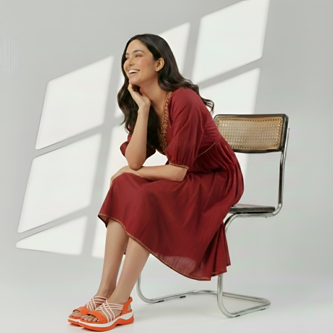 Mochi Women Orange Casual Sandals (SKU: 33-1166L-25-42)