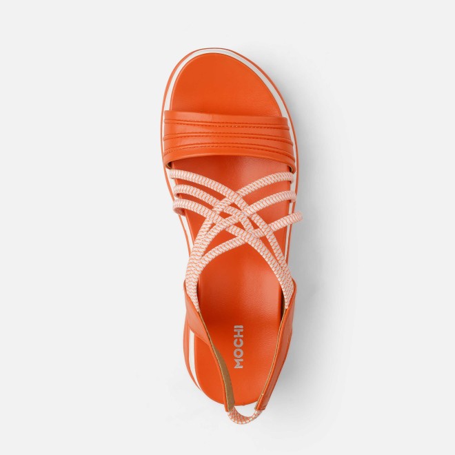 Mochi Women Orange Casual Sandals (SKU: 33-1166L-25-42)