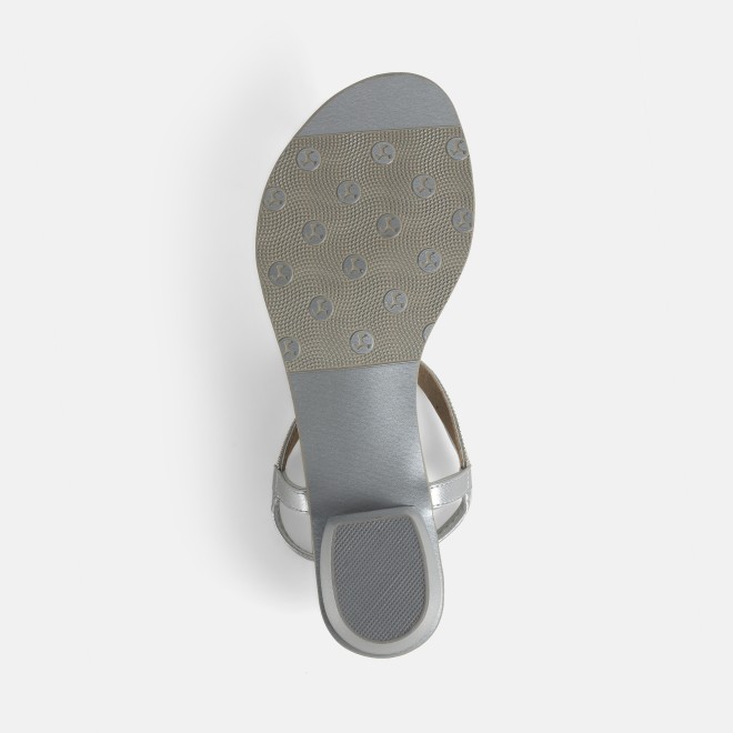Mochi Women Silver Casual Sandals (SKU: 33-1169-27-37)