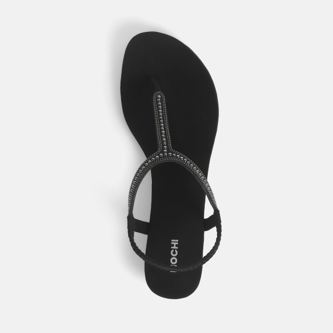 Mochi Women Black Casual Sandals (SKU: 33-1169-11-36)