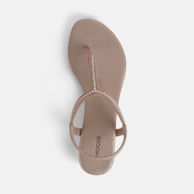 Mochi Women Rose-Gold Casual Sandals (SKU: 33-1169-52-36)