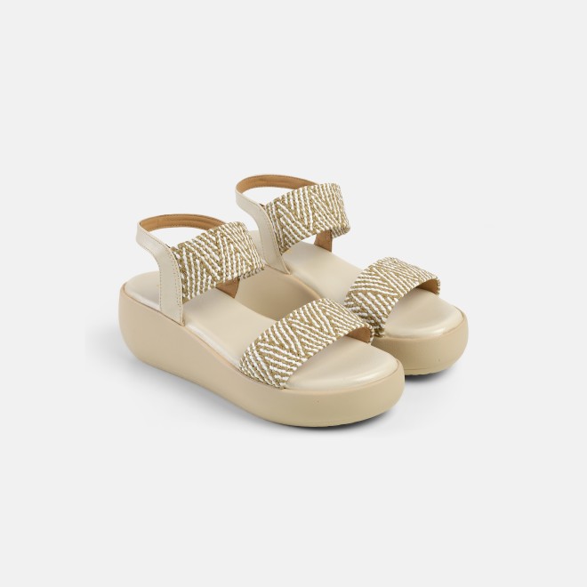 Mochi Women Beige Casual Slippers (SKU: 33-1200-20-40)