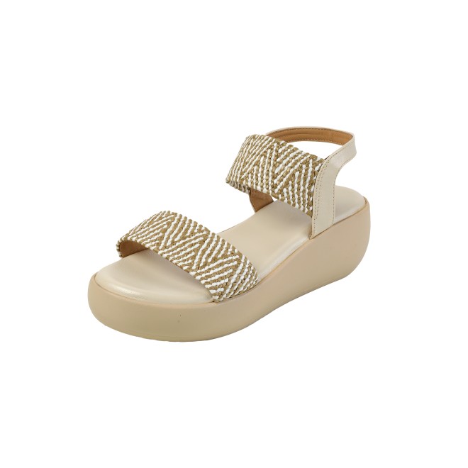 Mochi Women Beige Casual Slippers (SKU: 33-1200-20-40)