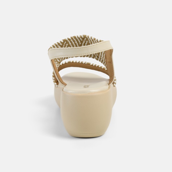 Mochi Women Beige Casual Slippers (SKU: 33-1200-20-40)