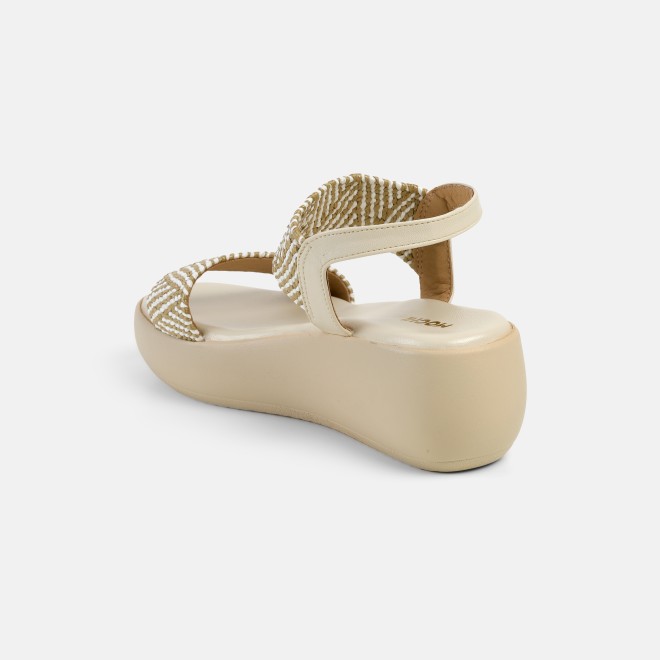 Mochi Women Beige Casual Slippers (SKU: 33-1200-20-40)