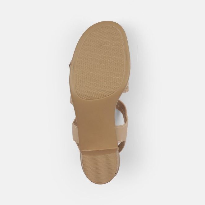 Mochi Women Beige Casual Sandals (SKU: 33-1206-20-36)