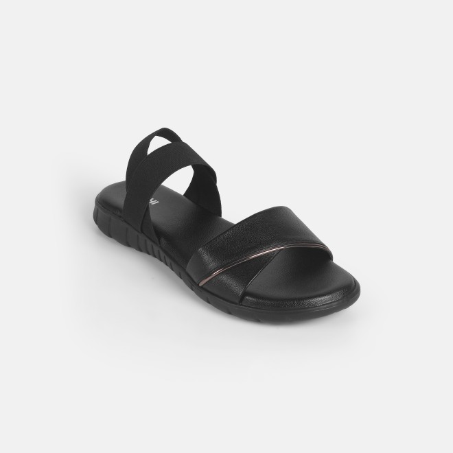 Mochi Women Black Casual Sandals