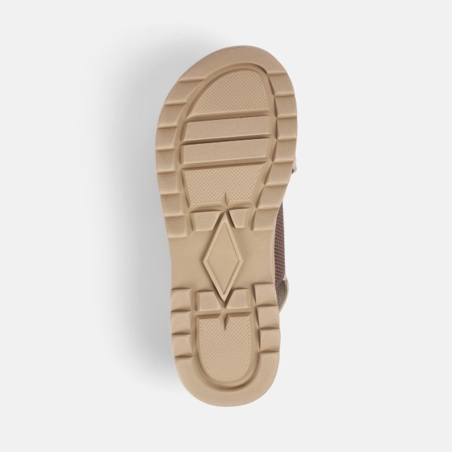 Mochi Women Beige Casual Sandals (SKU: 33-1218-20-36)