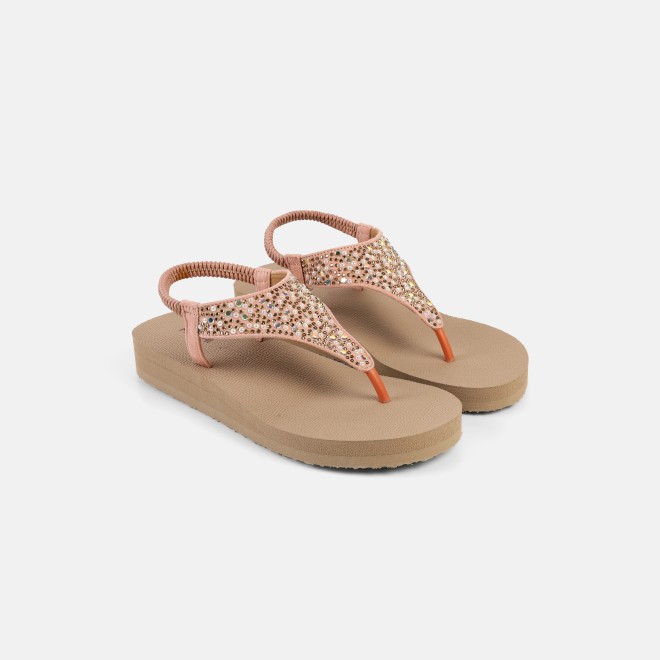 Mochi Women Rose-gold Casual Sandals (SKU: 33-1219-52-36)