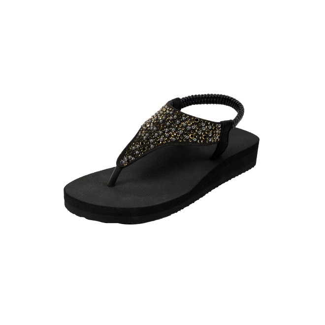 Mochi Women Black Casual Sandals (SKU: 33-1219-11-36)