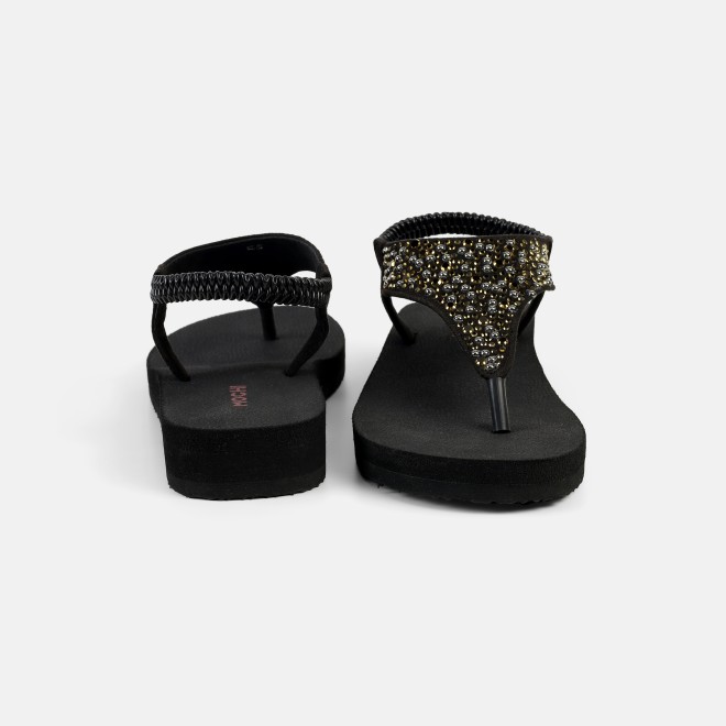 Mochi Women Black Casual Sandals (SKU: 33-1219-11-36)
