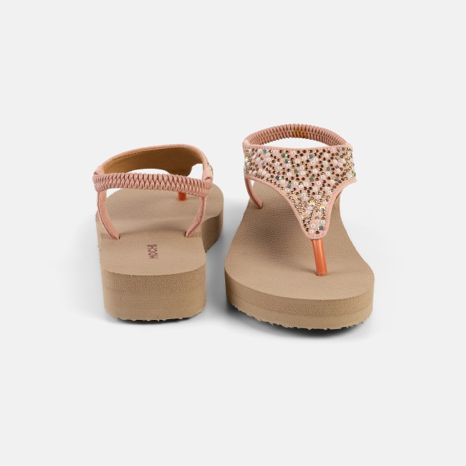 Mochi Women Rose-gold Casual Sandals (SKU: 33-1219-52-36)