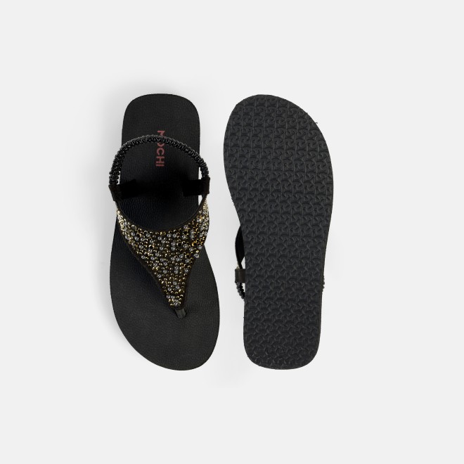 Mochi Women Black Casual Sandals (SKU: 33-1219-11-36)