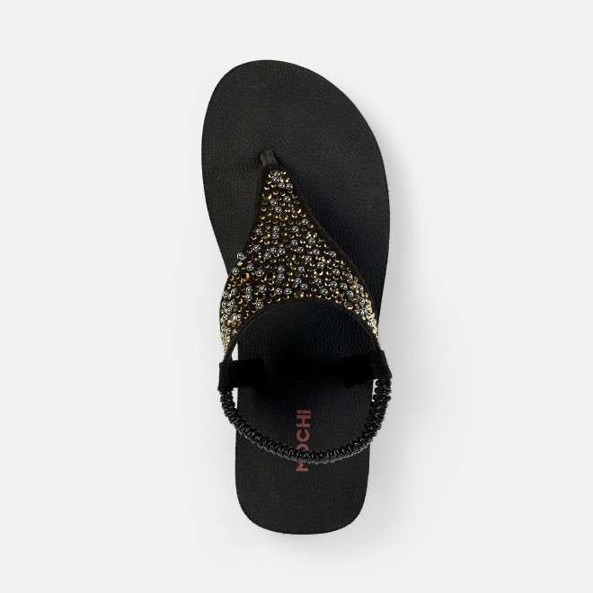 Mochi Women Black Casual Sandals (SKU: 33-1219-11-36)