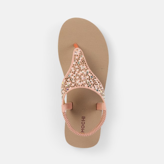 Mochi Women Rose-gold Casual Sandals (SKU: 33-1219-52-36)