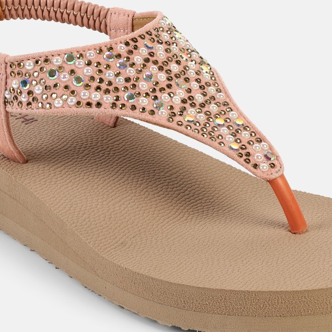 Mochi Women Rose-gold Casual Sandals (SKU: 33-1219-52-36)