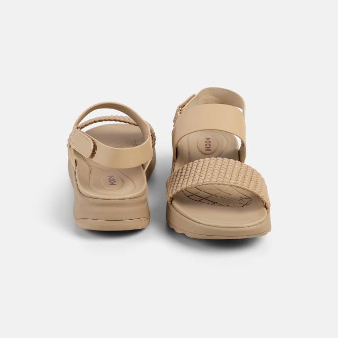 Mochi Women Beige Casual Sandals (SKU: 33-1223-20-36)
