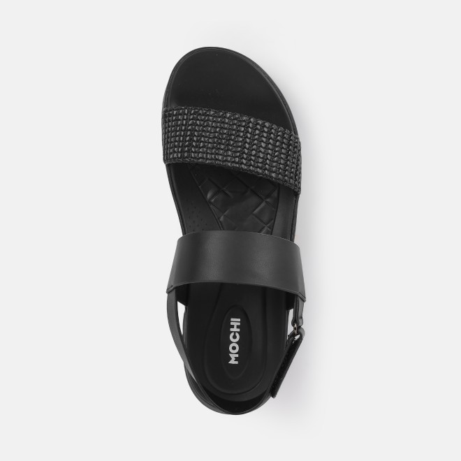 Mochi Women Black Casual Sandals (SKU: 33-1223-11-36)
