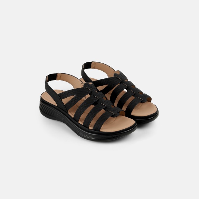 Mochi Women Black Casual Sandals (SKU: 33-1227-11-36)