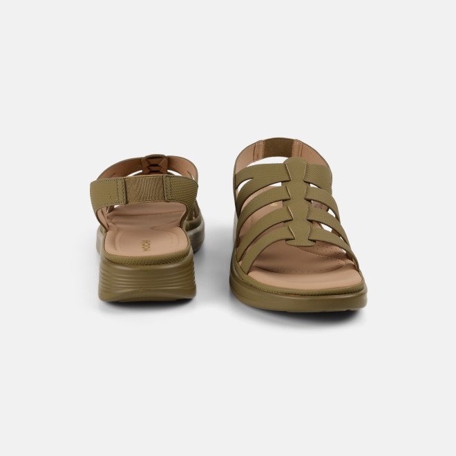Mochi Women Khaki Casual Sandals (SKU: 33-1227-62-40)