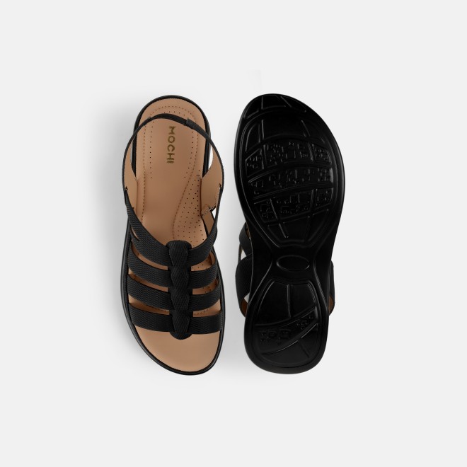 Mochi Women Black Casual Sandals (SKU: 33-1227-11-36)