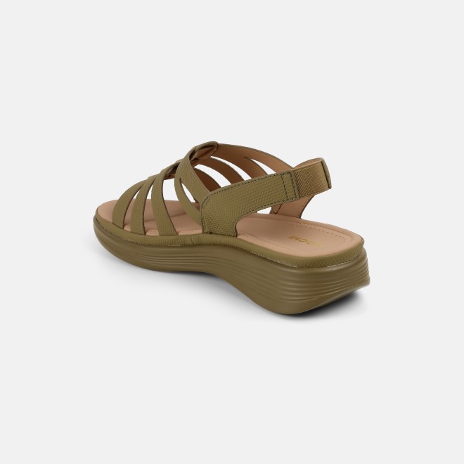 Mochi Women Khaki Casual Sandals (SKU: 33-1227-62-40)